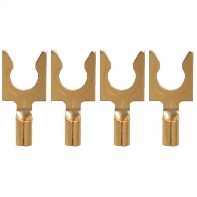 Разъем акустический AudioQuest 1014/G Spade Gold (40)